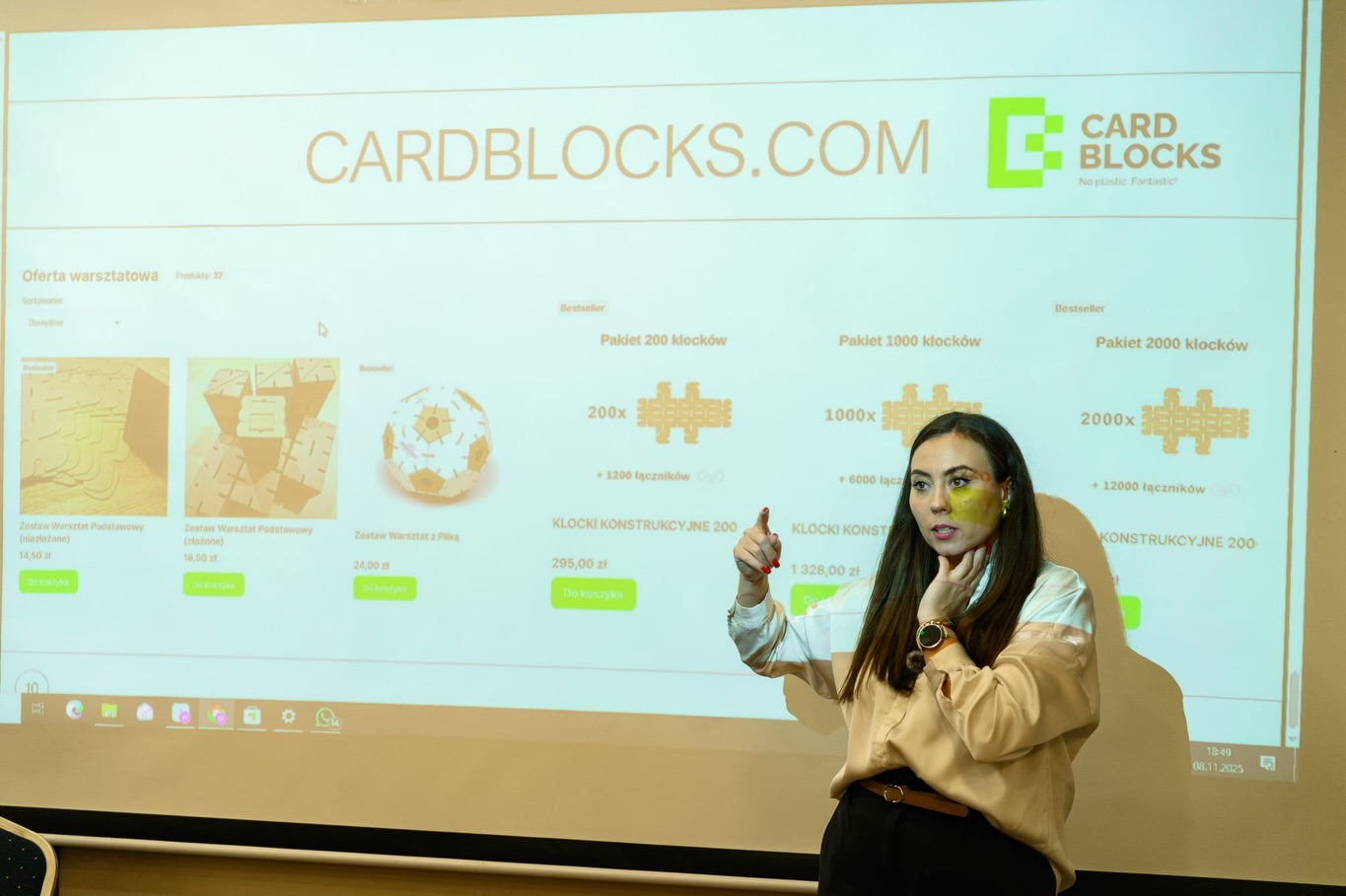 Warsztaty dla szkół, przedszkoli, na półkolonie - z klockami Cardblocks lub z drewnem osikowym 